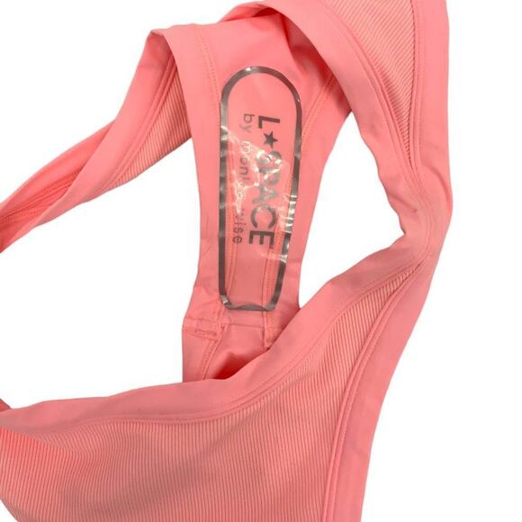 L Space Pink Foley Bitsy Bikini Bottoms Size Large NWOT $88 MSRP - Picture 7 of 8